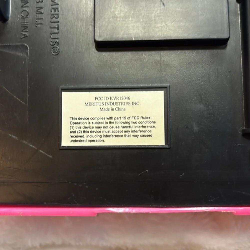 Vintage Barbie 1994 Meritus Remote Control Pink Convertible Car
